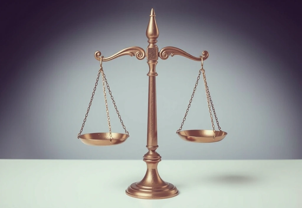 Balanzas de la justicia representando la legislación